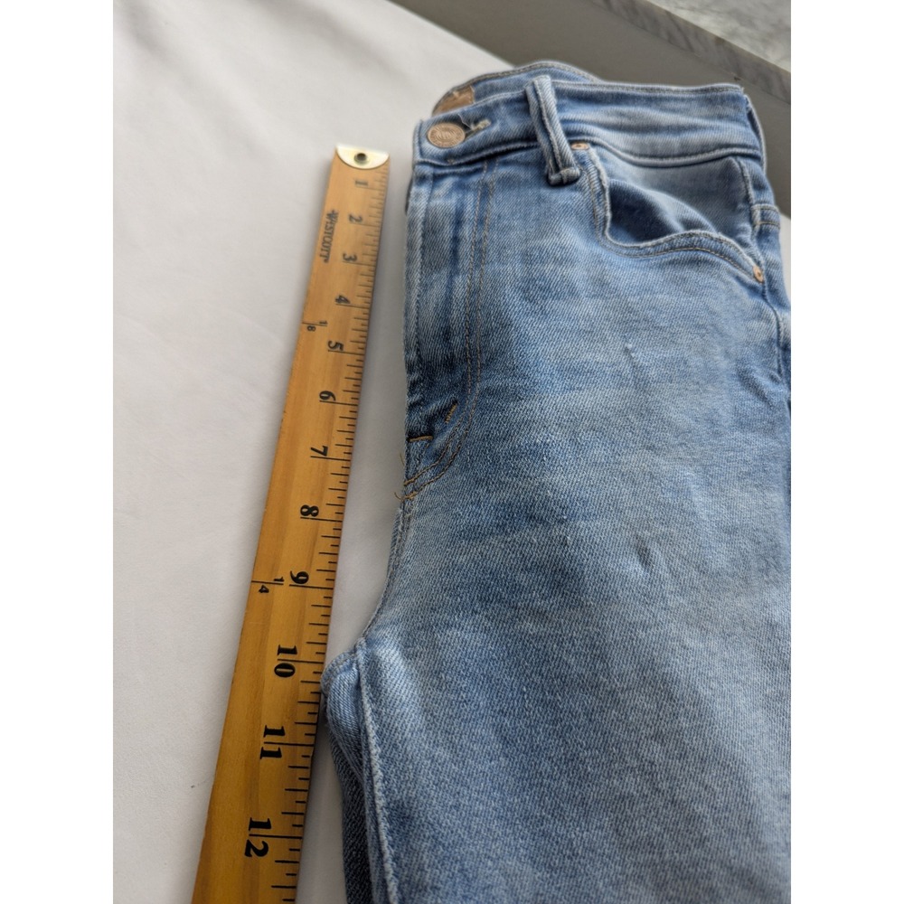 Mother Insider Crop Step Fray Jeans Womens Size 24 Light Blue Limited Edition - Picture 10 of 12